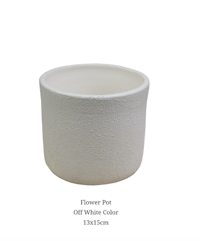 off white plant pot Flower Pot
