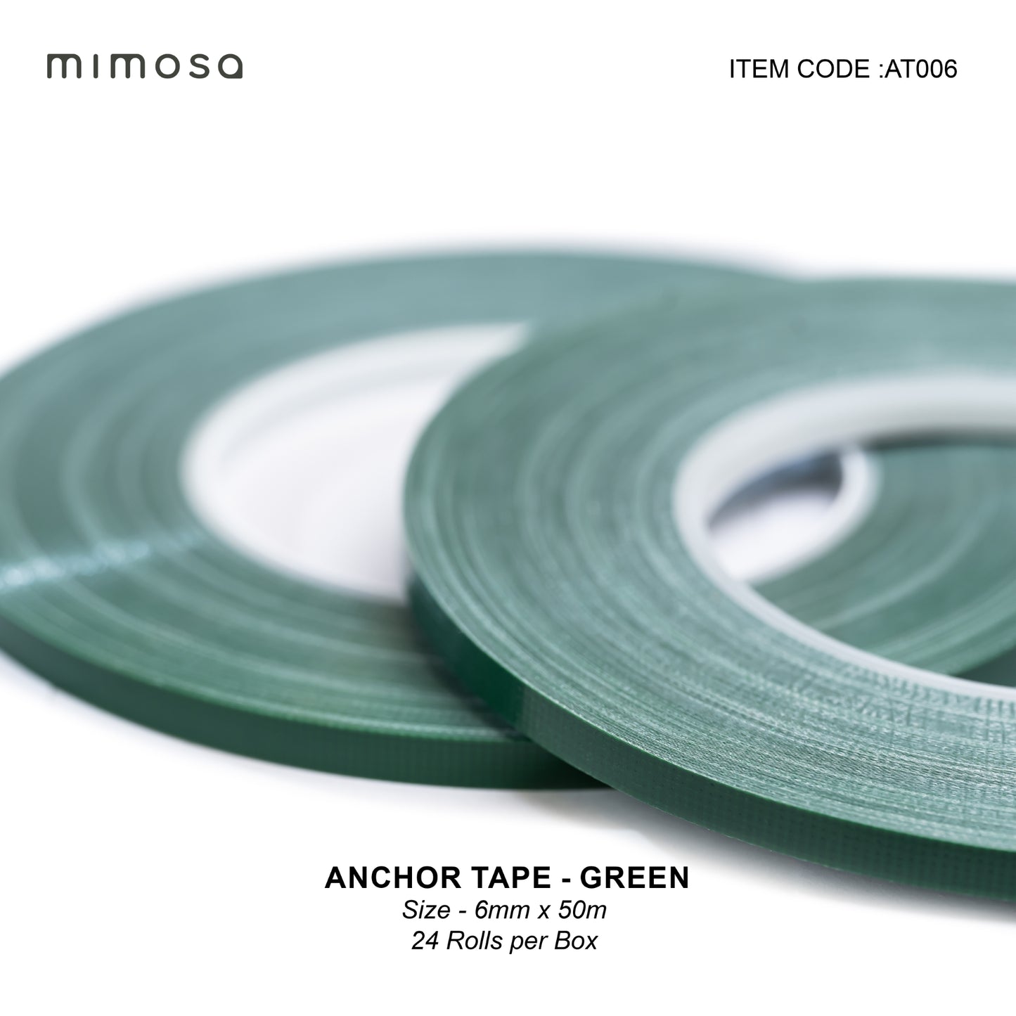 NEW Anchor Tape Green 6mmx50m