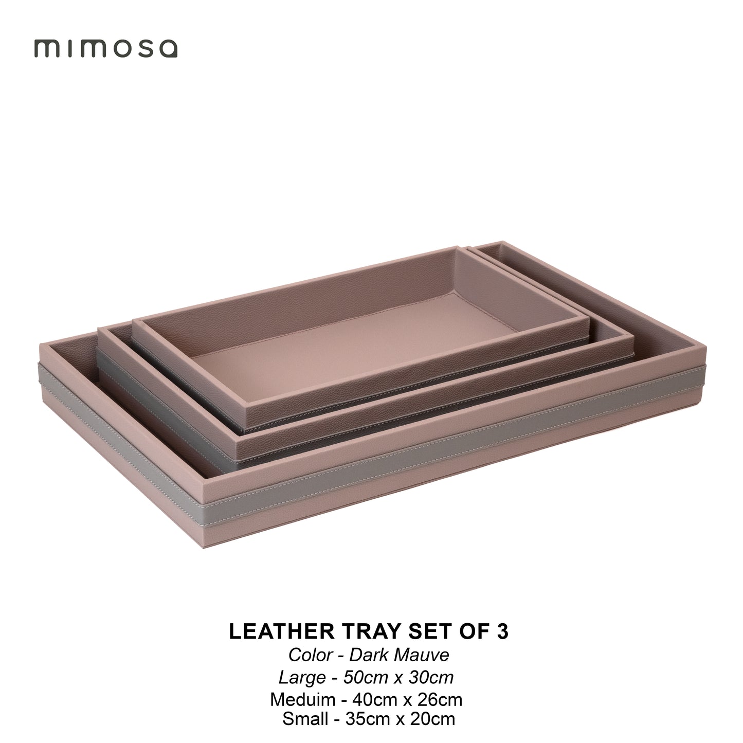 LEATHER TRY SET OF 3