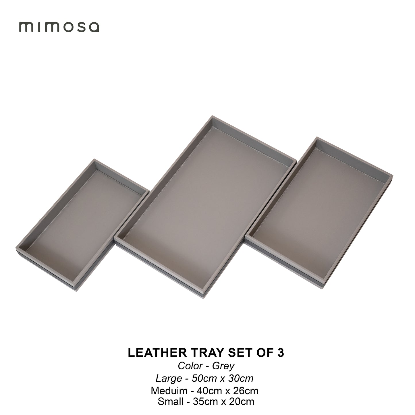 LEATHER TRY SET OF 3