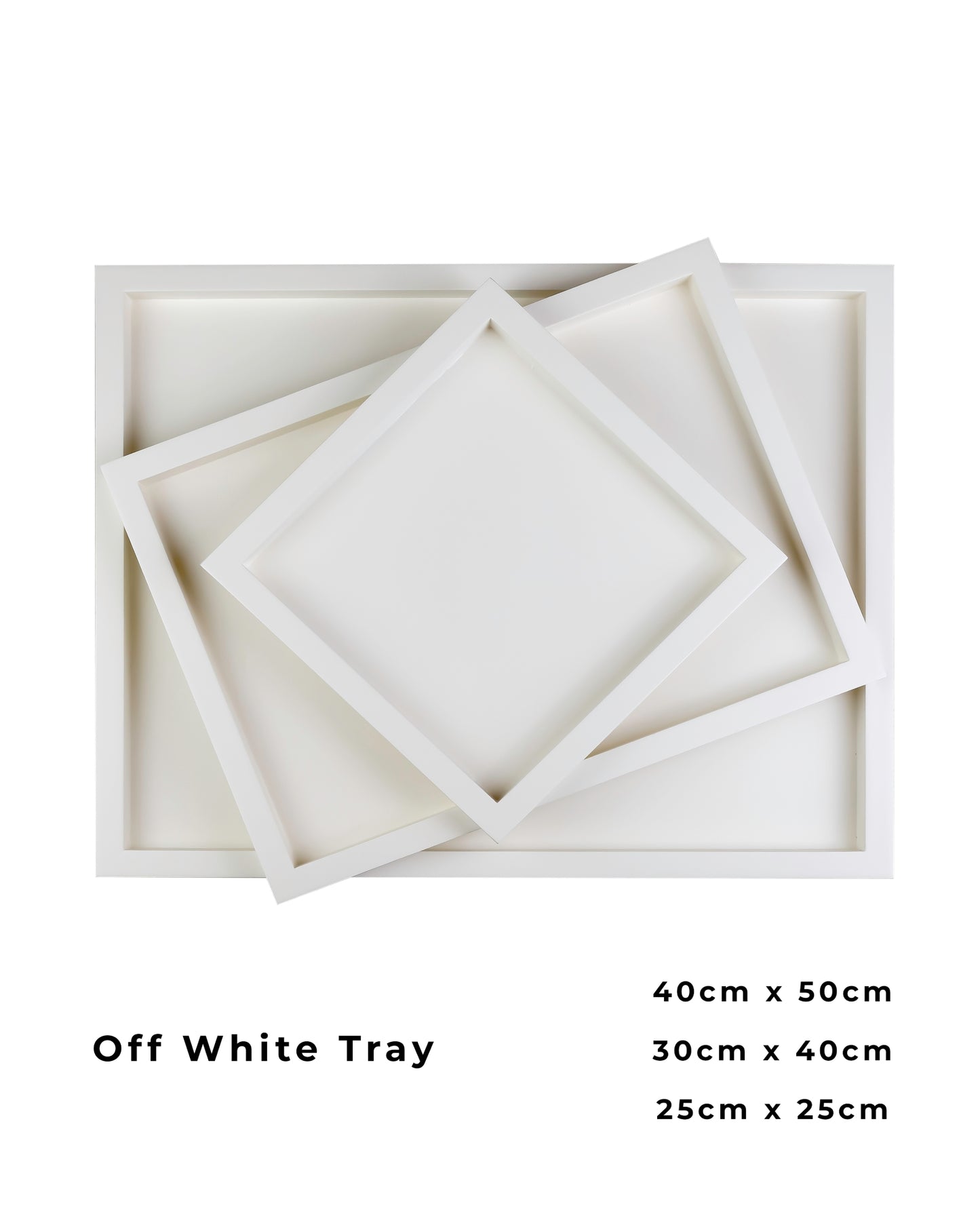 Wood Tray S/3 2cm