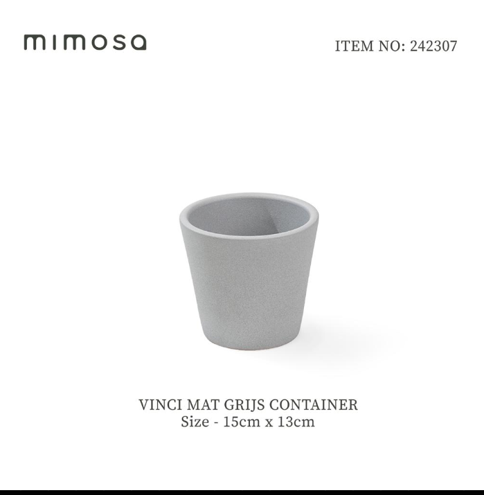 Ceramic white matt pot orchid 14cm