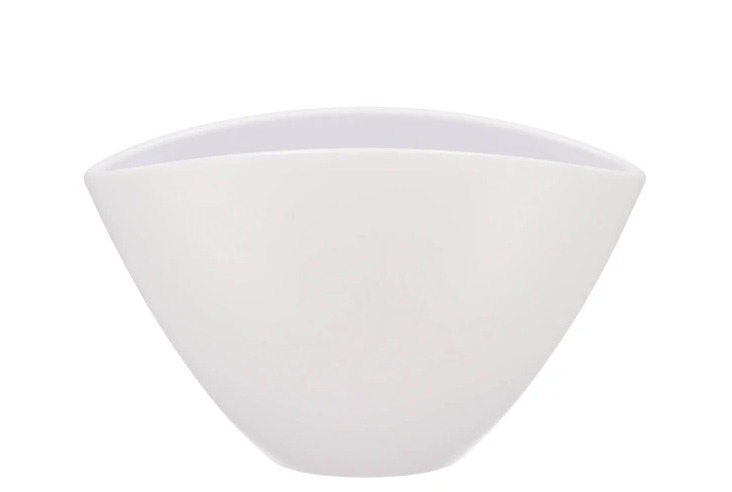 Ceramic white matt pot orchid 28x17cm