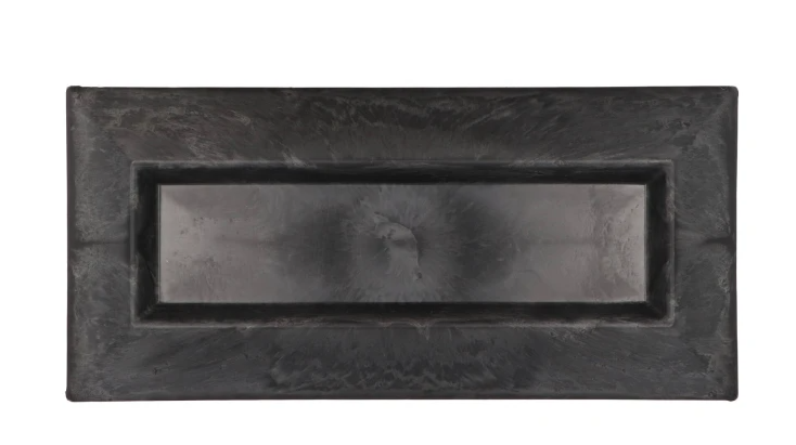 MELAMINE GREY TRAY RECTANGLE 36X17X3CM