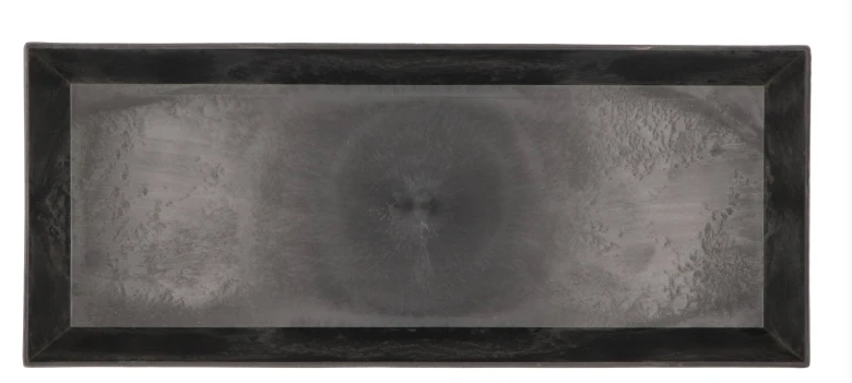 MELAMINE GREY BOWL RECTANGLE 50X20X4CM