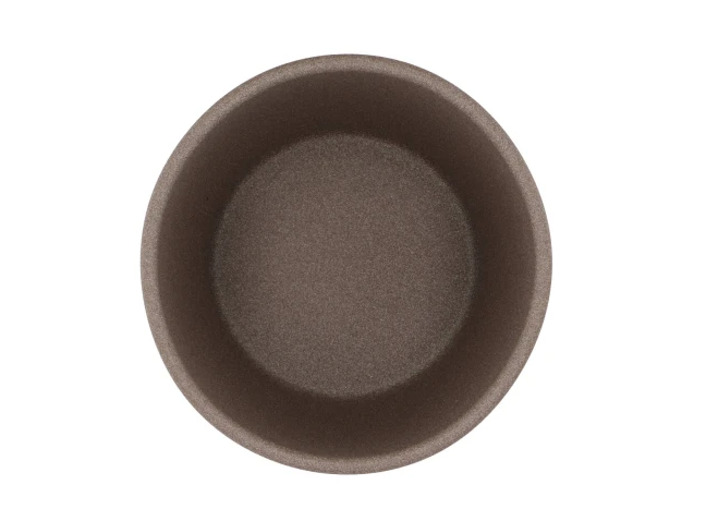 CERAMIC BROWN POT 13CM 263896