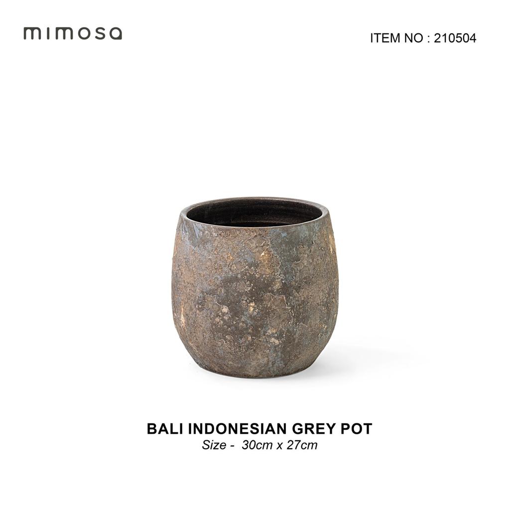 Bali indonesian grey pot