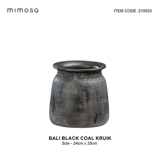 Bali black coal pitcher