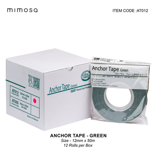 NEW Anchor Tape Green 12mmx5m