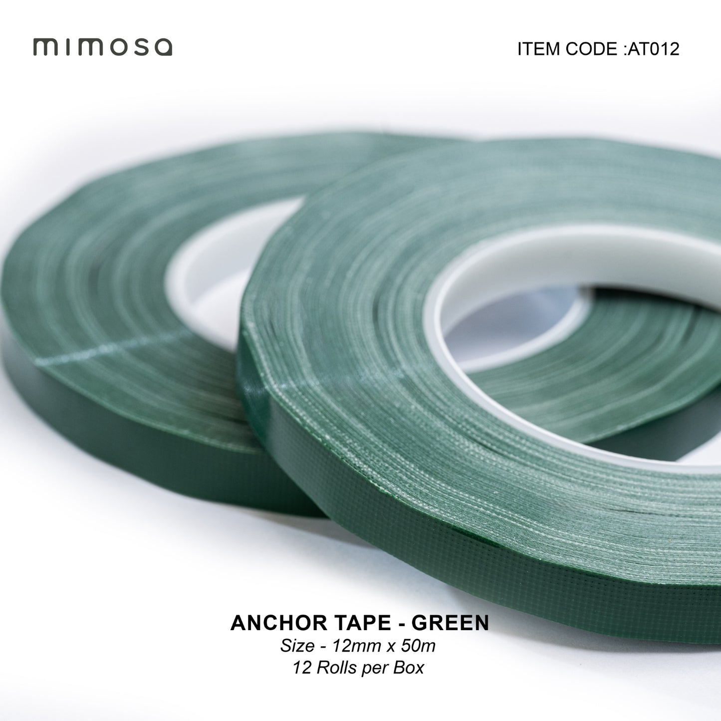 NEW Anchor Tape Green 12mmx5m