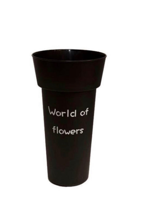 flower bucket BLACK