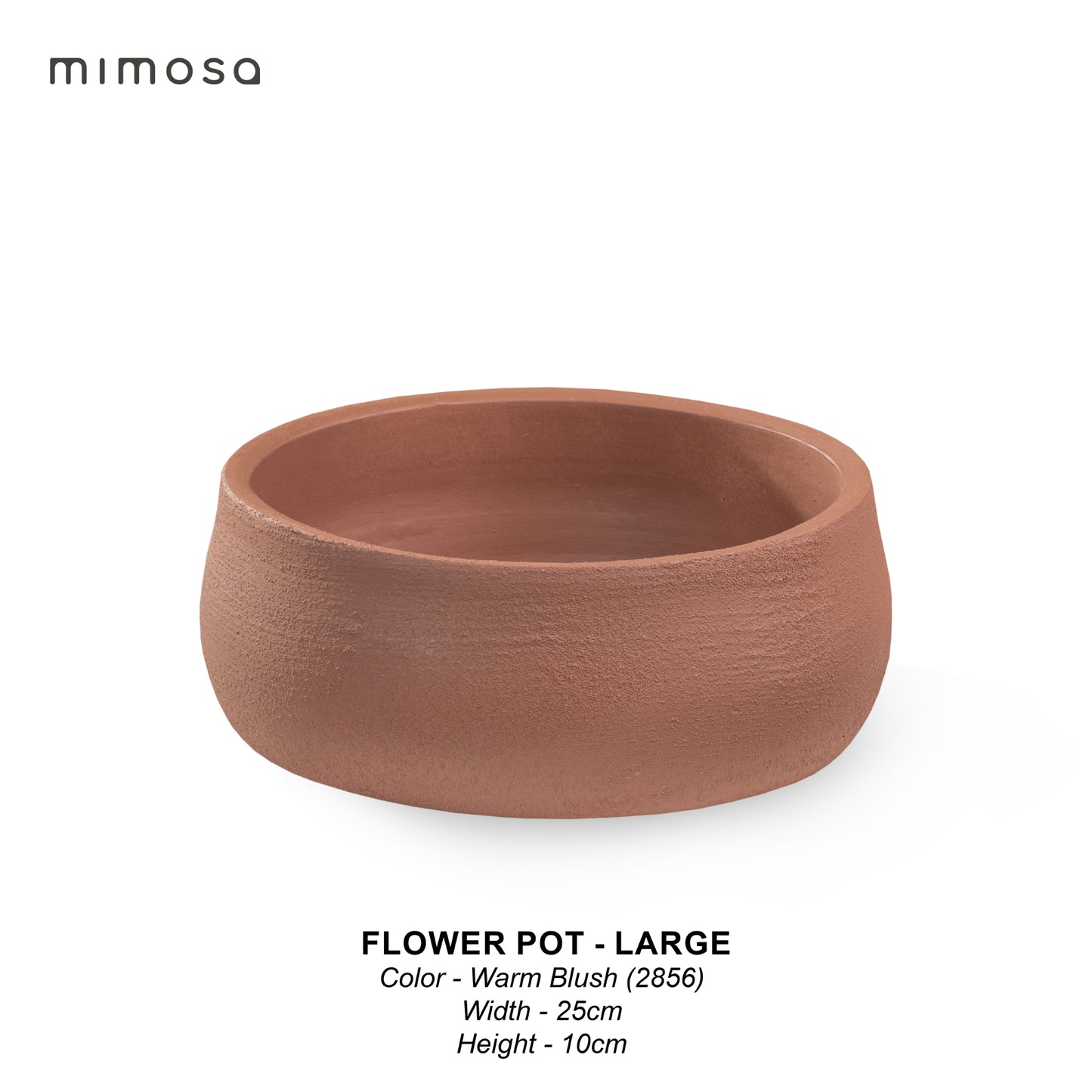 Flower Pot - Warm Blush Large 25/10