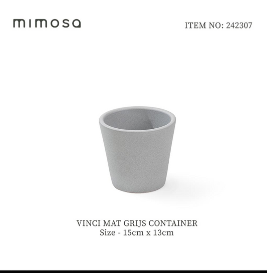 Ceramic white matt pot orchid 14cm