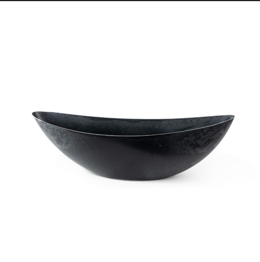 MELAMINE GREY BOAT OVAL 66X17X21CM 535005