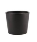 Ceramic anthracite matt pot 13cm