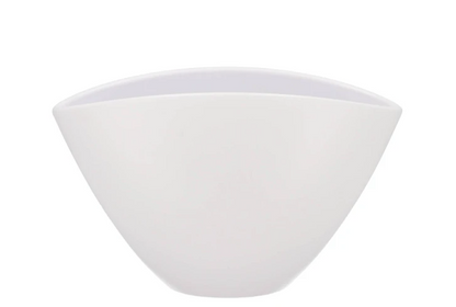 Ceramic white matt pot orchid 28x17cm