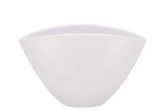 Ceramic white matt pot orchid 28x17cm