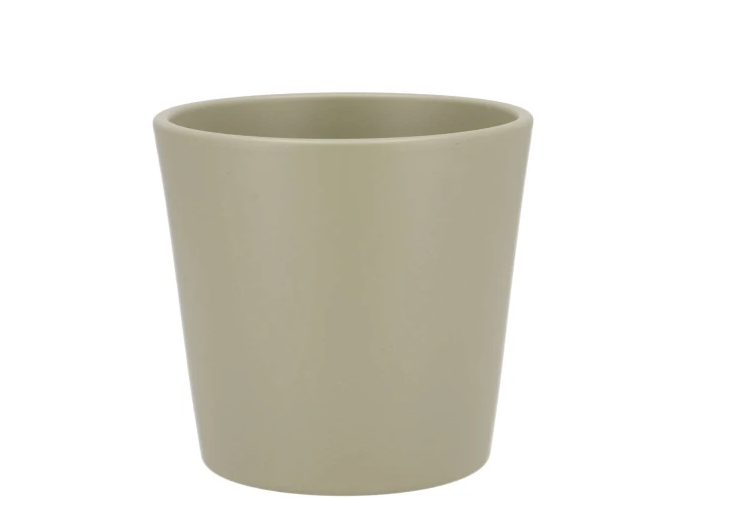 CERAMIC PISTACHE POT ORCHID 14CM