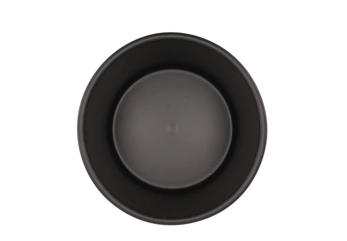 Ceramic anthracite matt pot 13cm