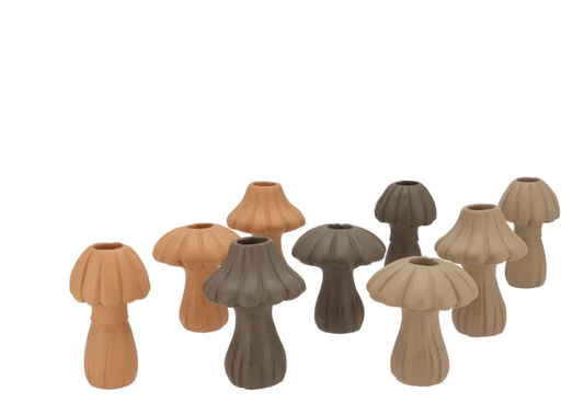 CONCRETE MUSHROOMS WOODS BROWN MIX ASS 9X9X11CM
