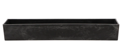 MELAMINE GREY TRAY RECTANGLE 40X9X6CM