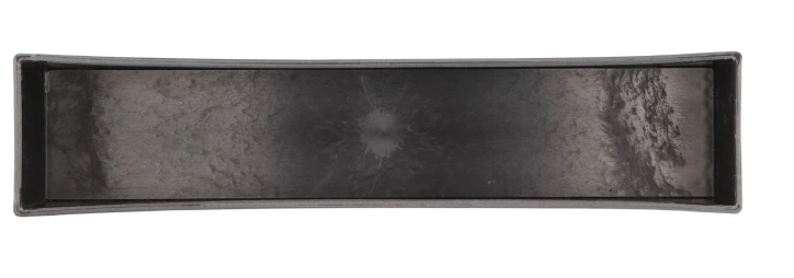 MELAMINE GREY TRAY RECTANGLE 40X9X6CM