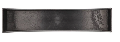 MELAMINE GREY TRAY RECTANGLE 40X9X6CM