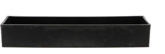 MELAMINE GREY BOWL RECTANGLE