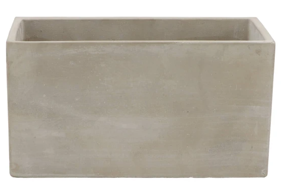CONCRETE BOWL RECTANGLE 26X13X14CM