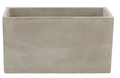 CONCRETE BOWL RECTANGLE 26X13X14CM