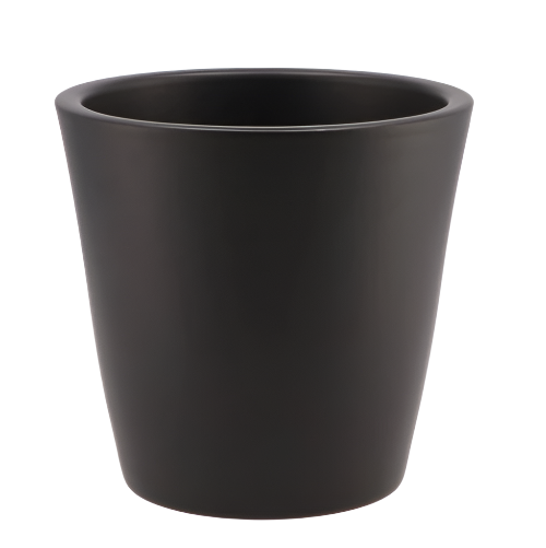 VINCI MATT BLACK CONTAINER POT