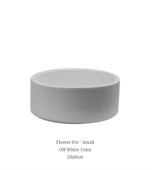 Flower Pot - Off White 20/8