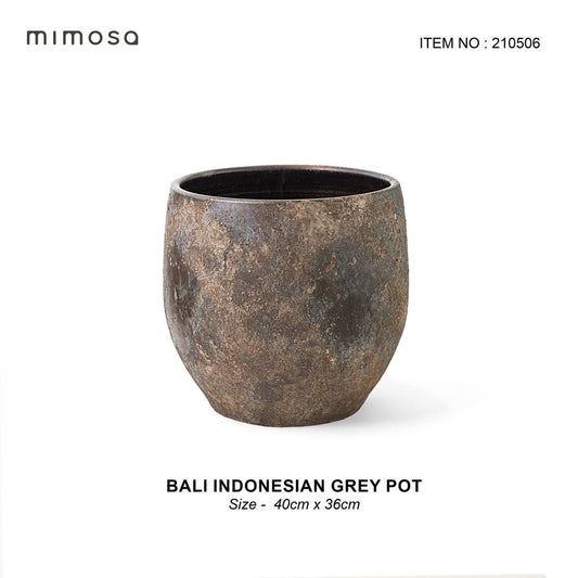 Bali indonesian grey pot