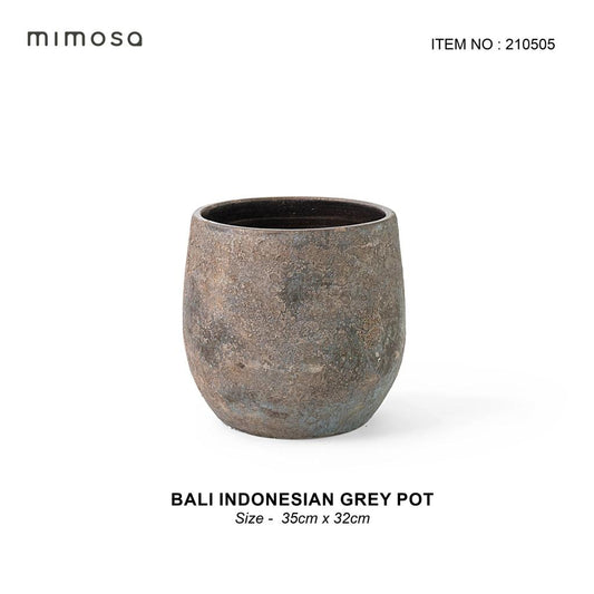 Bali indonesian grey pot